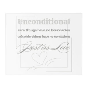 Unconditional Love Quote Acrylic Print