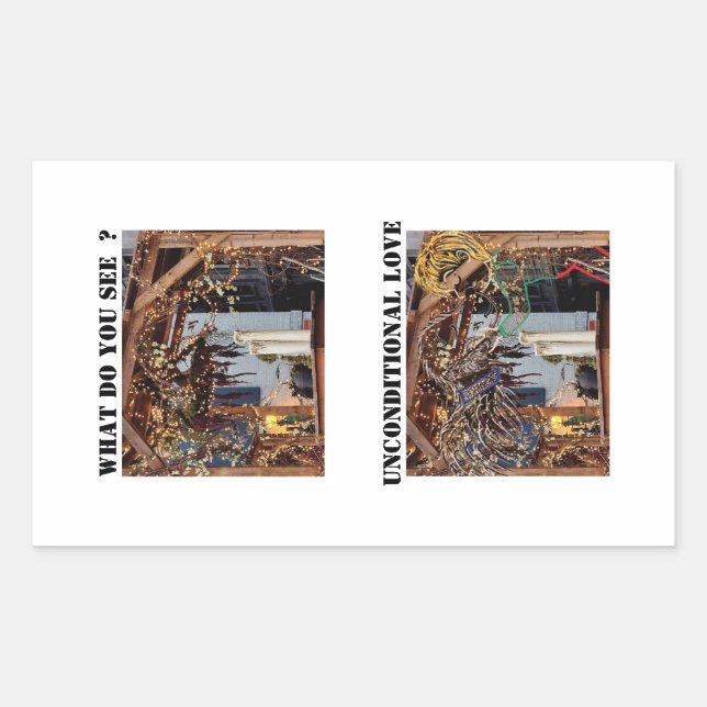 Unconditional Love Rectangular Sticker (Front)