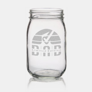 Unconditional Love: The Heart of Fatherhood Mason Jar