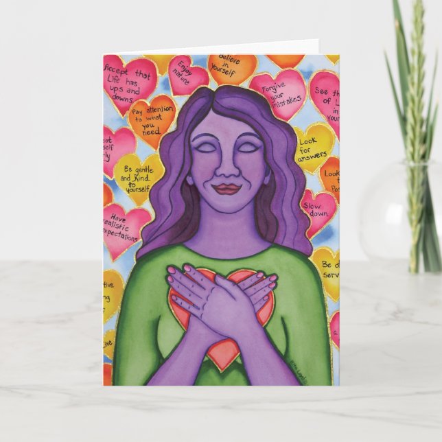 Unconditional Self-Love by Rita Loyd Card (Front)