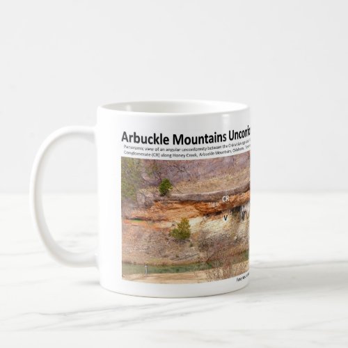 Unconformity II _ The Cliff Arbuckle Mountains Coffee Mug