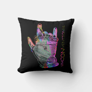 Unconventional Rock Throw Pillow