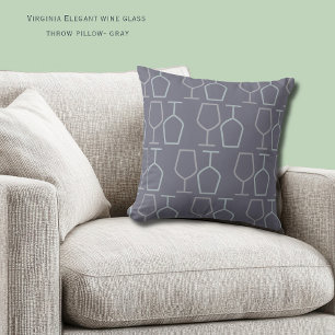 Uncork & Relax Virginia Wine Lover Throw Pillow