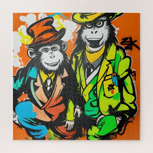 Uncover the Secrets with Doctor Monkey and Sherloc Jigsaw Puzzle