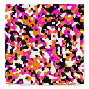 Uncovered Camouflage Neon Pink Bandana