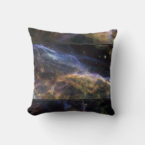 Uncovering the Veil Nebula Throw Pillow