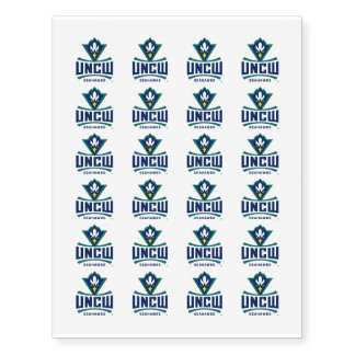 UNCW Seahawks Temporary Tattoos