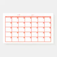 Sticky Note Calendar