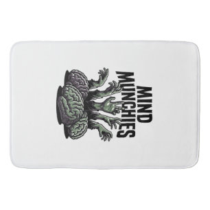 Undead Brain Feast Vintage Zombie Hands Horror Shi Bath Mat