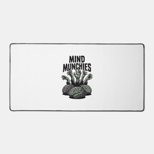 Undead Brain Feast Vintage Zombie Hands Horror Shi Desk Mat