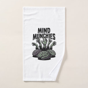 Undead Brain Feast Vintage Zombie Hands Horror Shi Hand Towel