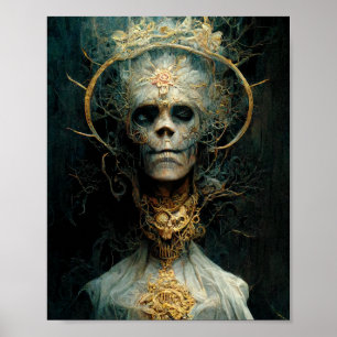 Undead Creature Dark Gothic Fantasy Art Poster