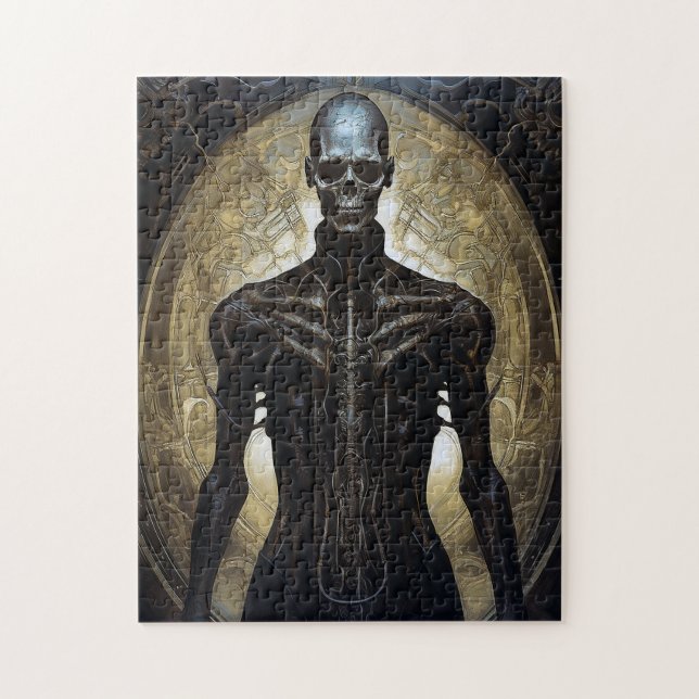Undead Cyborg Sci-Fi Horror Art Jigsaw Puzzle (Vertical)