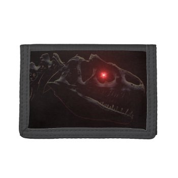 Undead Dinosaur Tri-fold Wallet by lucidreality at Zazzle