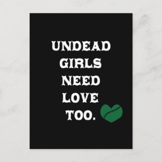 Undead Girls Need Love Too Postcard