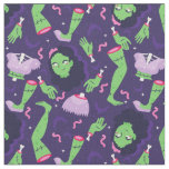 undead halloween zombie girl worms bats creepy fabric