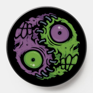 Undead Harmony: Zombie Yin Yang Symbol PopSocket