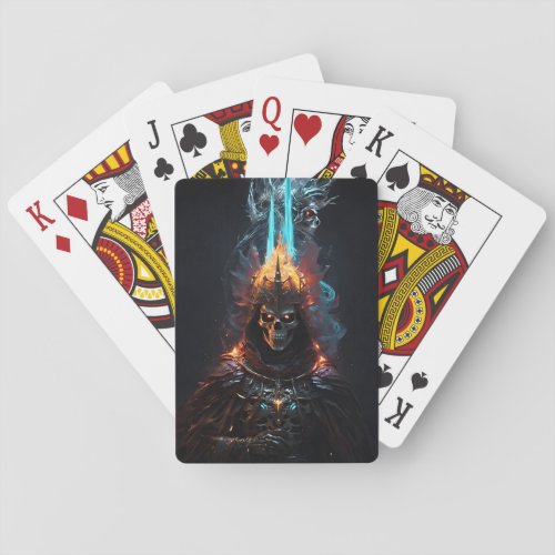 Undead Skeleton Mage  Poker Cards