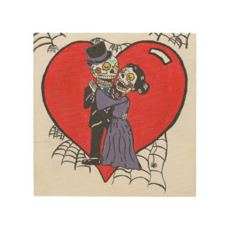 Undead Wedding Wood Wall Art