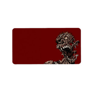 Undead Zombie's Anguished Rotten Flesh Cry Label