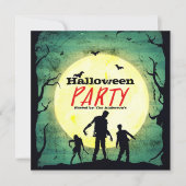 Undead Zombies Zombie Halloween Party Invitation (Front)