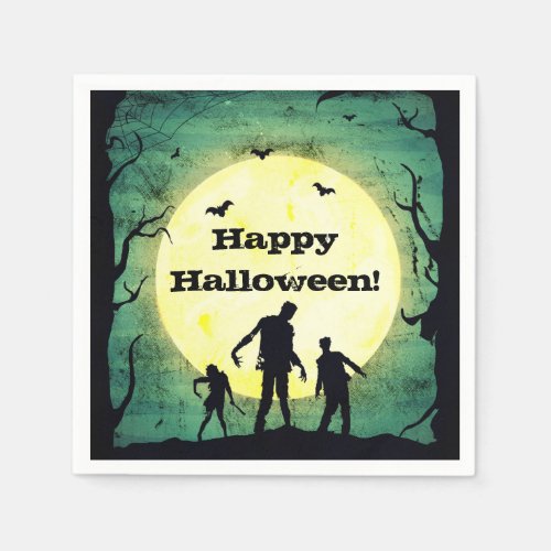 Undead Zombies Zombie Halloween Party Napkins