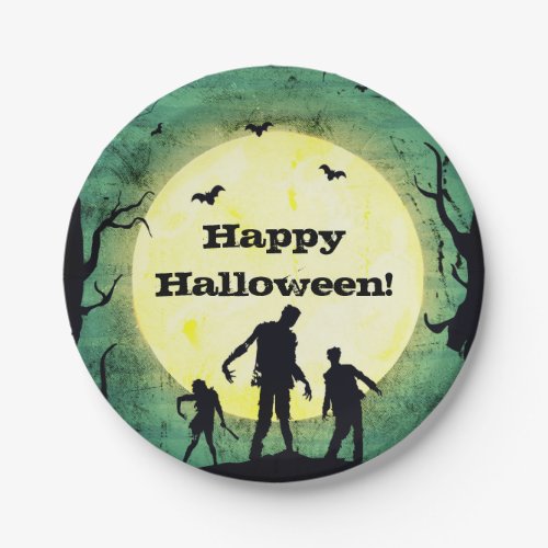 Undead Zombies Zombie Halloween Party Paper Plates