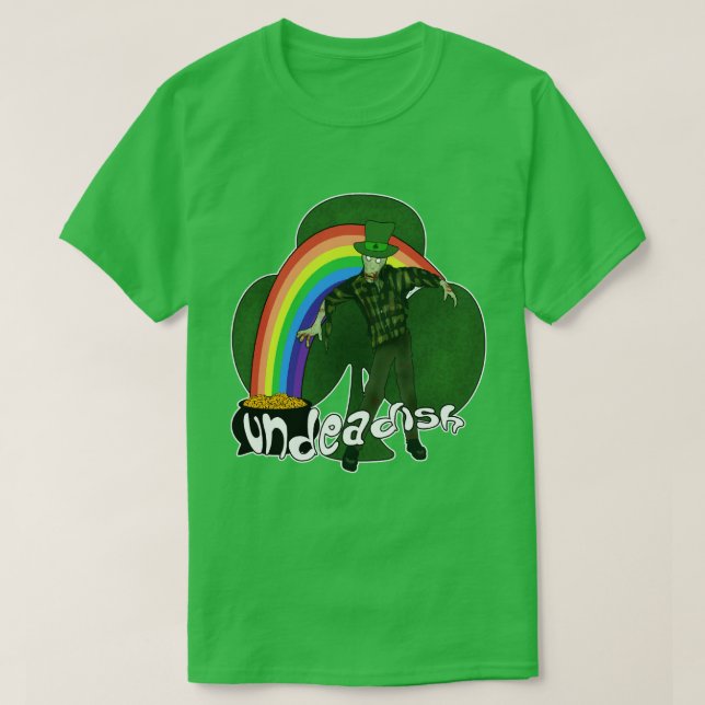 Undeadish Zombie St Patricks Day Tees (Design Front)