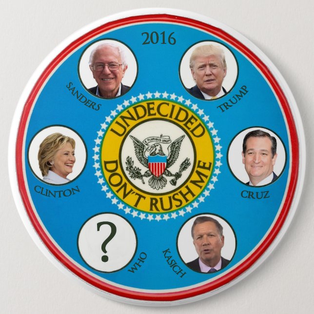 Undecided 2016 button (Front)