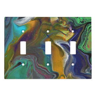 Undecided 3 Colorful Abstract Switch Plate