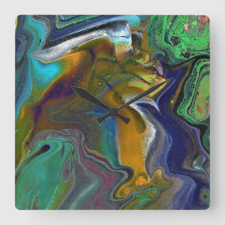 Undecided 3 Colorful Abstract Wall Clock