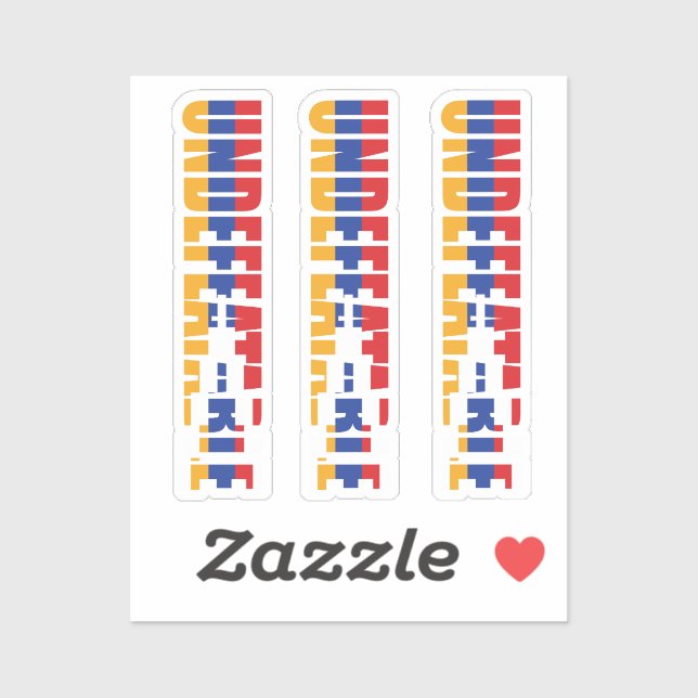 UNDEFEATABLE Artsakh Karabakh Sticker (Sheet)