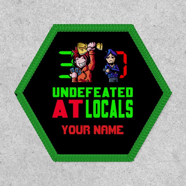 Undefeated at Locals Hex Patch Your Name! (Front)