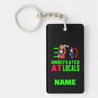 Undefeated At Locals Personalized Keychain