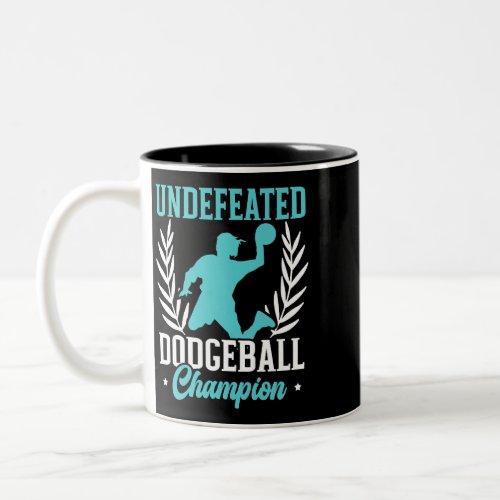 Undefeated Dodgeball Champion Duck Dip Dive Dodgeb Two_Tone Coffee Mug
