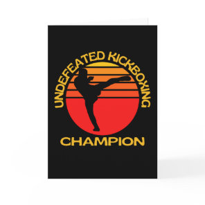 Undefeated Kickboxing Champion Card