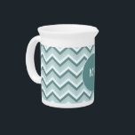 undefined beverage pitcher<br><div class="desc">Stylish and trendy modern zigzag Chevron pattern. Shown here in Mint Green for that totally Chic look</div>