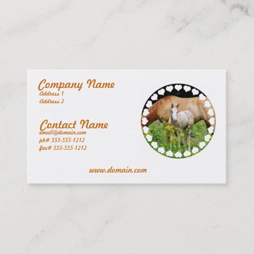 Customizable undefined business card