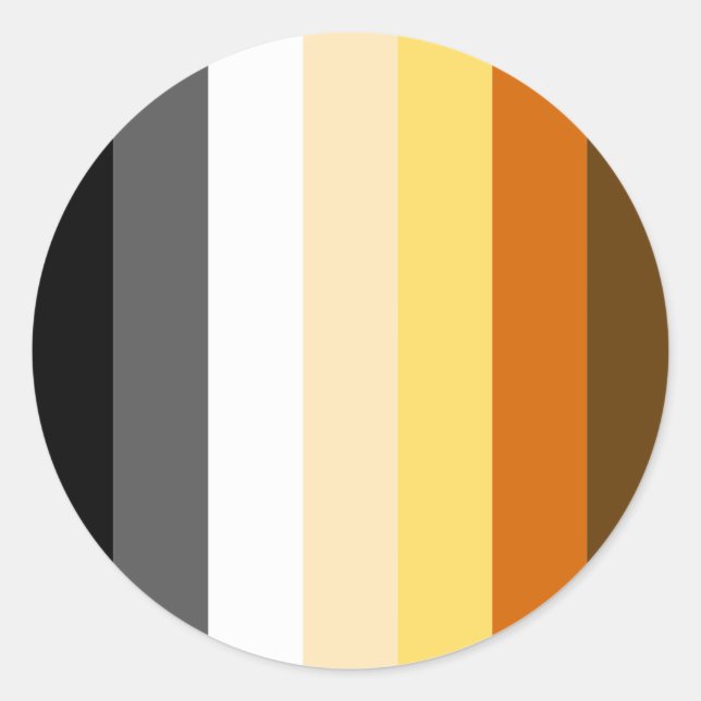 undefined classic round sticker (Front)