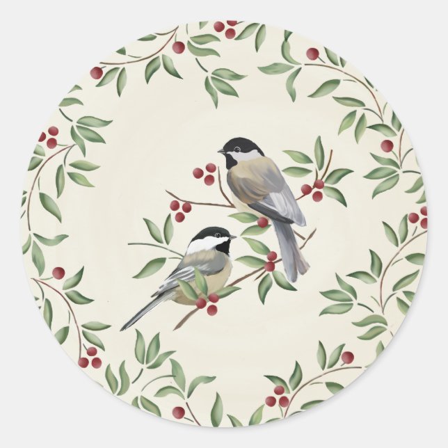 undefined classic round sticker (Front)