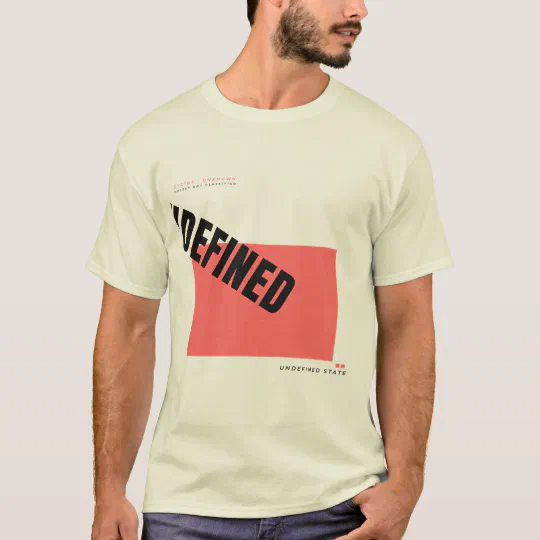 Undefined Tech Typography Design T-Shirt