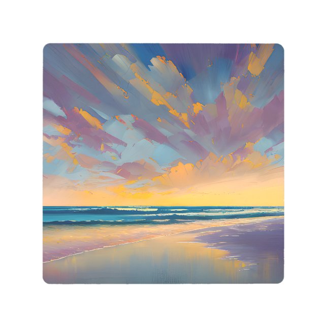 "Under a majestic sky" Metal Print (Front)