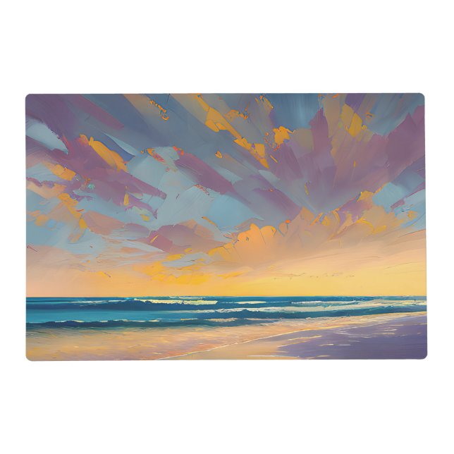 “Under a majestic sky”. Placemat (Front)