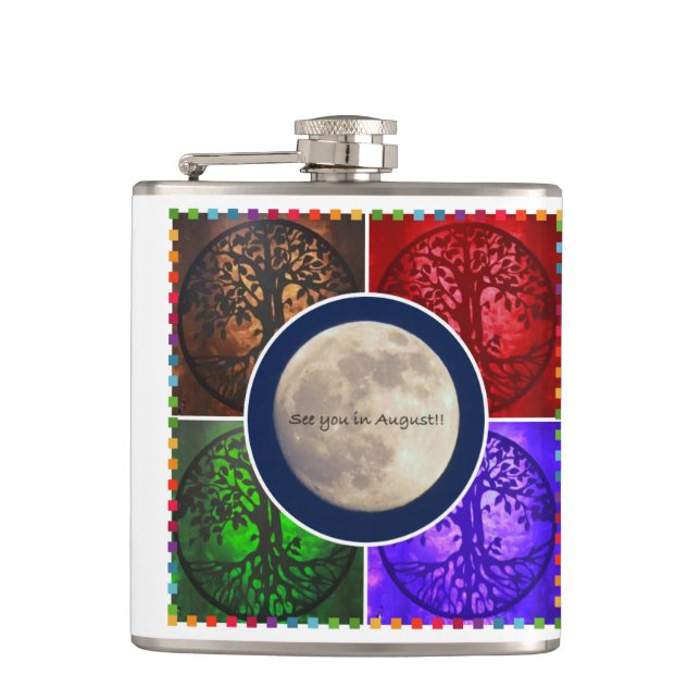 Under August Skies... Flask (Front)