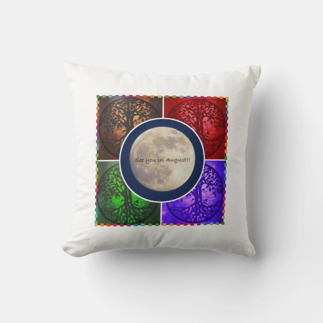 Under August Skies... Throw Pillow (Front)