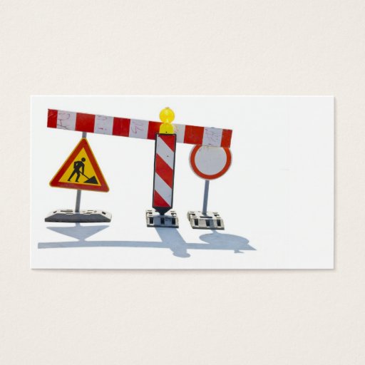 Customizable under construction business card templates
