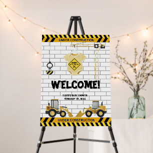 Under Construction Baby Clothes Baby Shower Foam Board