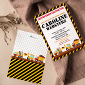 UNDER CONSTRUCTION Baby Shower Party Invitation