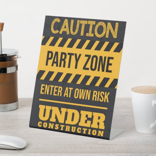 Under Construction Birthday Party Sign