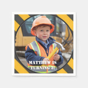 Under Construction Boy's Birthday Bash Napkins